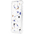 White Terrazzo iPhone XS Clear Case