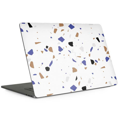 White Terrazzo MacBook Skins