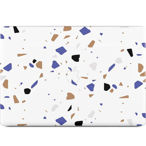 White Terrazzo MacBook Skins