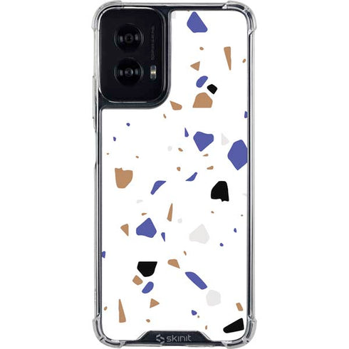 White Terrazzo Moto G Power 5G (2024) Clear Case