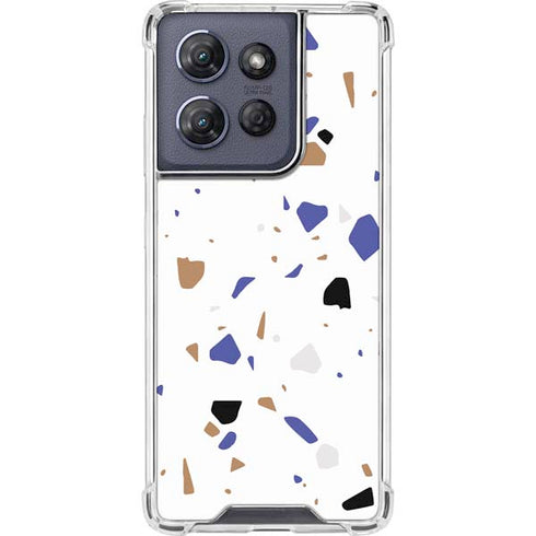 White Terrazzo Moto G Power 5G (2025) Clear Case