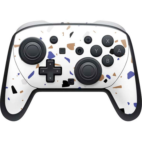 White Terrazzo Nintendo Switch 2 (2025) Pro Controller Skin