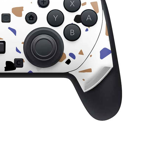White Terrazzo Nintendo Switch 2 (2025) Pro Controller Skin