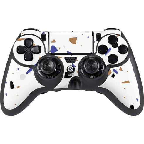 White Terrazzo PlayStation PS4 Skins