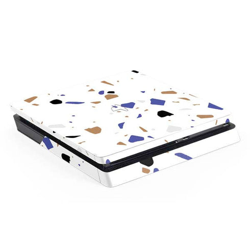 White Terrazzo PlayStation PS4 Skins