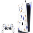 White Terrazzo PlayStation PS5 Skins