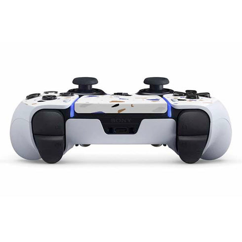 White Terrazzo PS5 DualSense Edge Pro Controller Skin