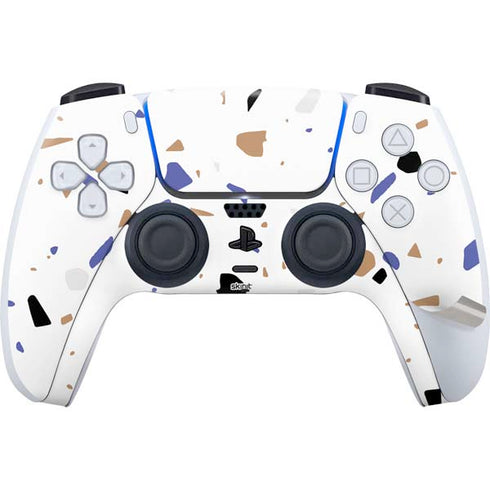 White Terrazzo PS5 Pro Disk Bundle Skin