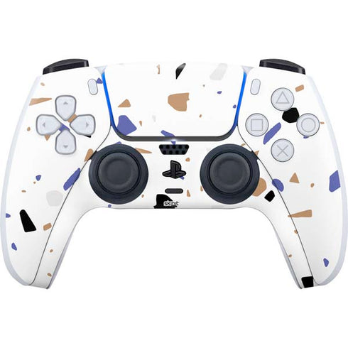 White Terrazzo PlayStation PS5 Skins