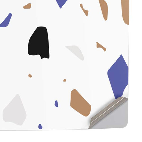White Terrazzo PS5 Slim Digital Edition Console Skin