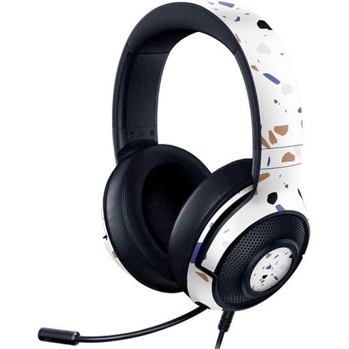 White Terrazzo Razer Kraken X Skin