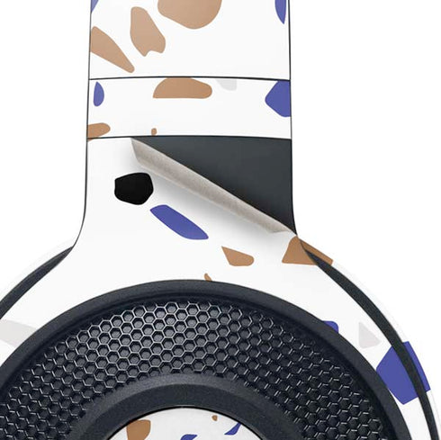 White Terrazzo Razer Kraken X Skin
