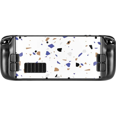 White Terrazzo Steam Deck Handheld Gaming Computer Skin