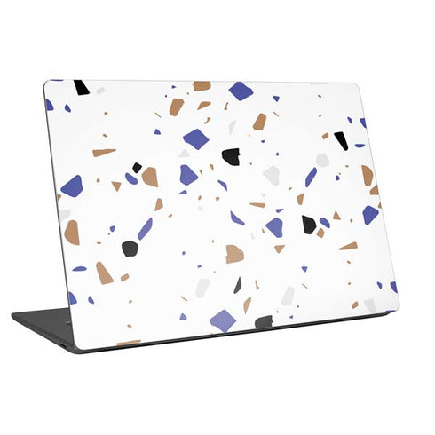 White Terrazzo Laptop Skins