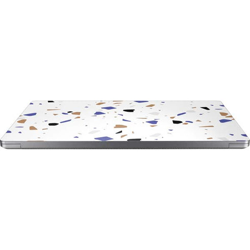 White Terrazzo Laptop Skins