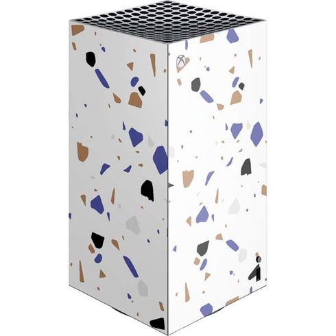 White Terrazzo XBox Series X Digital Edition Console Skin