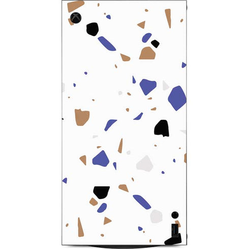 White Terrazzo XBox Series X Digital Edition Console Skin