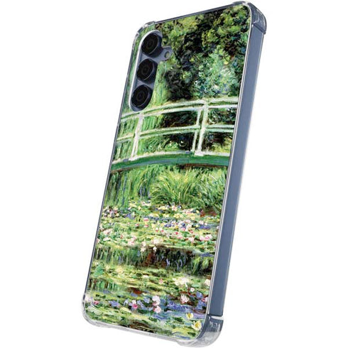 White Waterlilies, 1899 by Monet Galaxy A55 5G Clear Case
