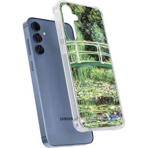 White Waterlilies, 1899 by Monet Galaxy A55 5G Clear Case