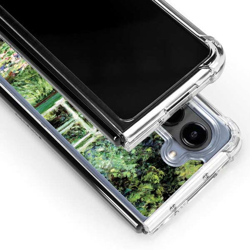 White Waterlilies, 1899 by Monet Galaxy Z Fold5 5G Clear Case