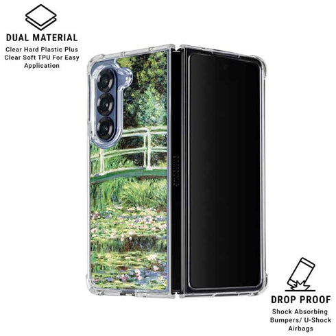 White Waterlilies, 1899 by Monet Galaxy Z Fold6 Clear Case