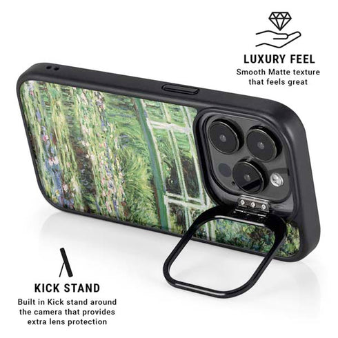 White Waterlilies, 1899 by Monet iPhone 13 Pro Kickstand Case