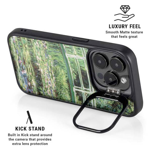 White Waterlilies, 1899 by Monet iPhone 14 Pro Max Kickstand Case