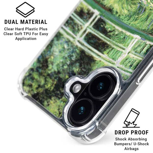 White Waterlilies, 1899 by Monet iPhone 16 Plus Clear Case