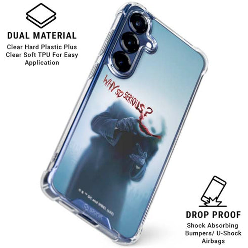 The Dark Knight Why So Serious Galaxy S25 Clear Case