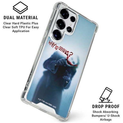 The Dark Knight Why So Serious Galaxy S26 Ultra Clear Case