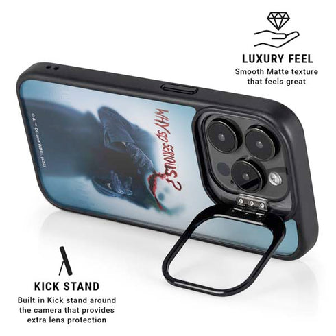 The Dark Knight Why So Serious iPhone 15 Pro Kickstand Case