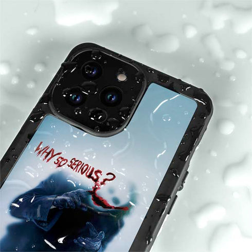 The Dark Knight Why So Serious iPhone 15 Pro Waterproof Case