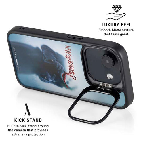 The Dark Knight Why So Serious iPhone 16e Kickstand Case