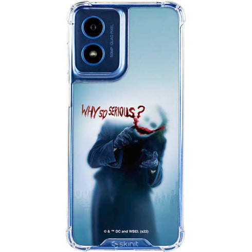 The Dark Knight Why So Serious Moto G 5G (2024) Clear Case