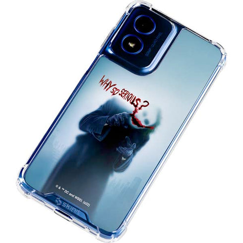 The Dark Knight Why So Serious Moto G 5G (2024) Clear Case