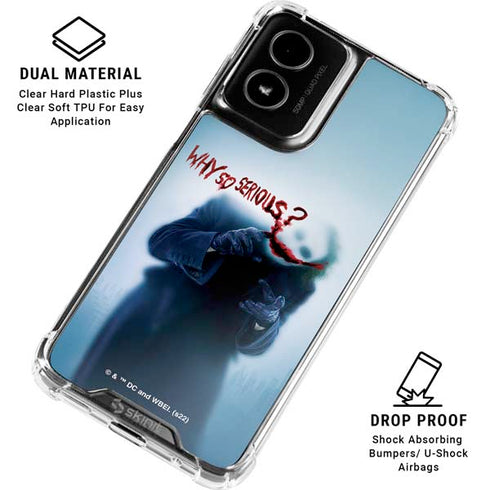 The Dark Knight Why So Serious Moto G Power 5G (2024) Clear Case