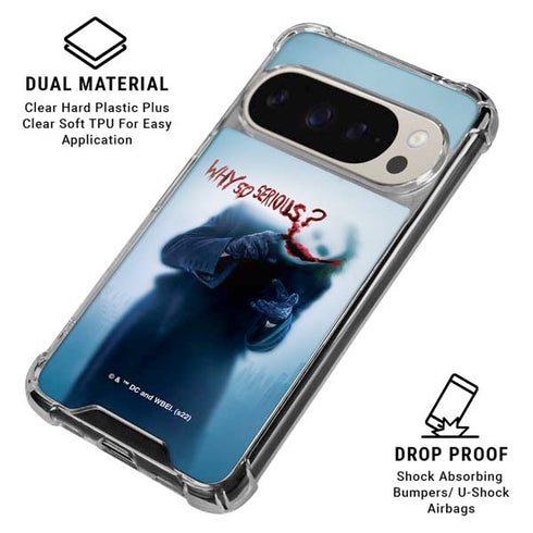 The Dark Knight Why So Serious Pixel 9/9 Pro Clear Case