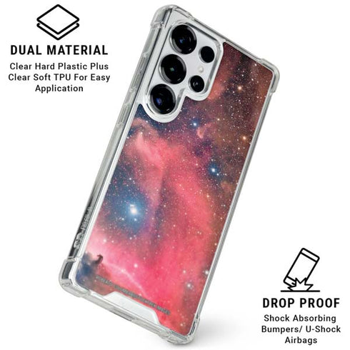 Widefield View of Orion Nebula and Horsehead Nebula Galaxy S25 Ultra Clear Case