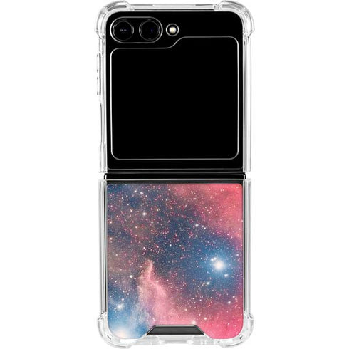 Widefield View of Orion Nebula and Horsehead Nebula Galaxy Z Flip6 Clear Case