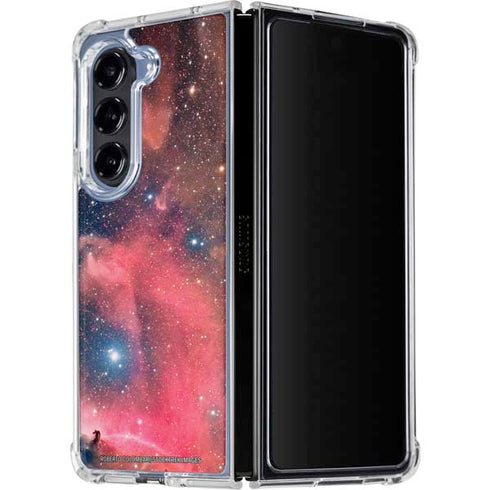 Widefield View of Orion Nebula and Horsehead Nebula Galaxy Z Fold5 5G Clear Case