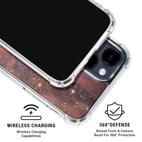 Widefield View of Orion Nebula and Horsehead Nebula iPhone 15 Clear Case