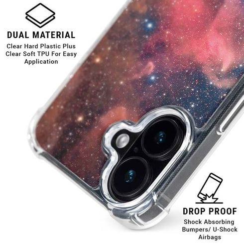 Widefield View of Orion Nebula and Horsehead Nebula iPhone 16 Plus Clear Case