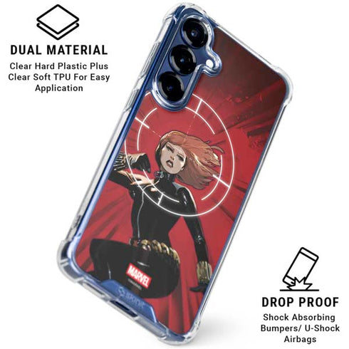 Marvel Black Widow Widowmaker Galaxy S25 FE Clear Case