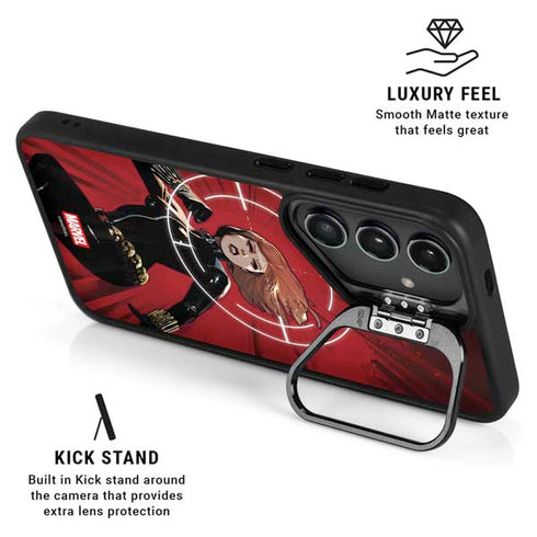 Marvel Black Widow Widowmaker Galaxy S25 Kickstand Case