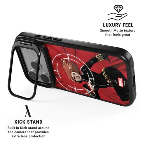 Marvel Black Widow Widowmaker iPhone 17 Pro Max Kickstand Case