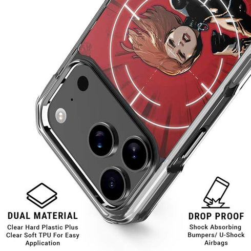 Marvel Black Widow Widowmaker iPhone 18 Pro Clear Case