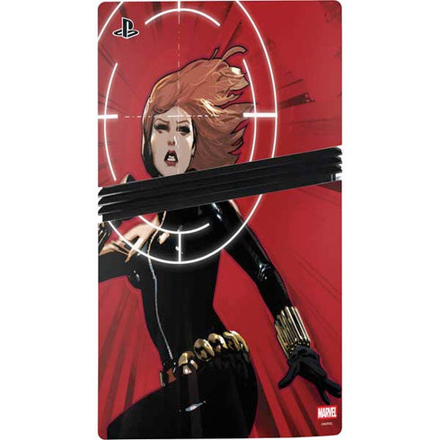 Marvel Black Widow Widowmaker PS5 Pro Disk Bundle Skin