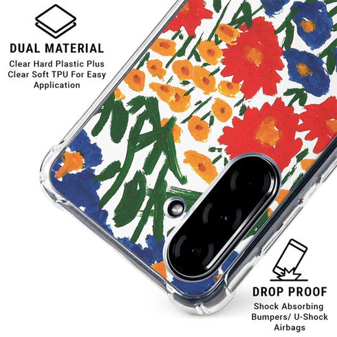 Bouffants and Broken Hearts Wild Garden 4 Galaxy A36 5G Clear Case