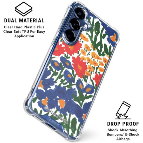 Bouffants and Broken Hearts Wild Garden 4 Galaxy S25 Clear Case