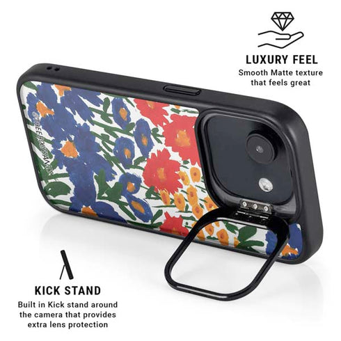 Bouffants and Broken Hearts Wild Garden 4 iPhone 16e Kickstand Case